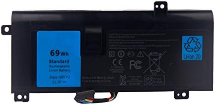 Vker G05YJ Replacement Battery for Dell Alienware M11X M14X R1 R2 R3 Series PT6V8 8P6X6 08P6X6 KR-08P6X6 T7YJR P06T (11.1V 69Wh)