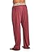 Balanced Tech Men's Solid Cotton Knit Pajama Lounge Pants - Burgundy Heather Grey - Medium