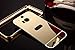 HTC One M8 Case,DAMONDY Luxury Metal Air Aluminum Bumper Detachable + Mirror Hard Back Case 2 in 1 cover Ultra-Thin Frame Case For HTC One M8(Mirror_Gold )