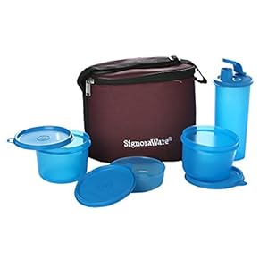 Signoraware Combo Medium Lunch Box, Blue