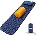 HuTools Sleeping Pad for Camping with Pillow Inflatable Sleeping Pad for Backpacking Inflatable Camping Mattress for Sleeping Bag Pad Camping Pad for Travel & Hiking Pump Sacks Included