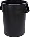 Carlisle 34105503 Bronco Round Waste Container Only, 55 Gallon, Black