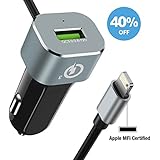 Compatible iPhone USB Car Charger, 5.4A Rapid Car Charger Adapter compatible with iPhone X/8 /8Plus, iPad Pro,Google Pixel, Galaxy Note 9/8 /S9/S8/S8 Plus / S7 and More