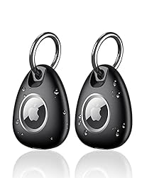 Zapica [2 Pack] AirTag Keychain Waterproof Holder