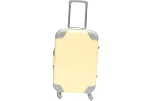 Fenteer Mini Suitcase, Miniature Doll Suitcase, Cute with Telescopic Handle, Dollhouse Accessories, Luggage Storage Box for K