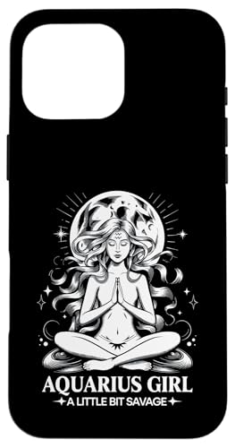 Aquarius Girl Zodiac Sign January February Birthday Aquarius Case for iPhone 16…