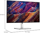 Dell U2723QE UltraSharp 27" 4K UHD IPS Monitor 98% DCI-P3 HDR400 USB-C 60Hz view 6