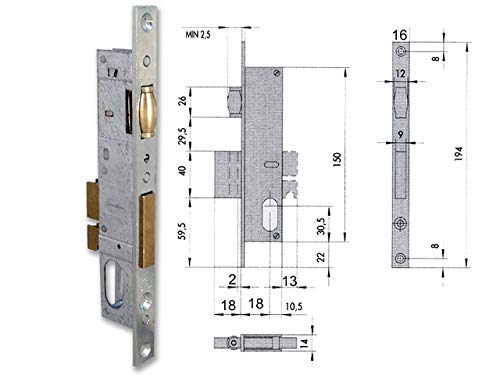 Cisa 0920056 44235-18-0 INFILAR Lock Oval Cylinder F16