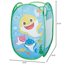 Idea Nuova Baby Shark Pop Up Hamper Storage Bin