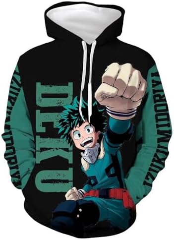 CHLOBLOM My Hero Academia Hoodie Deku Cosplay Costume Boku No Hero