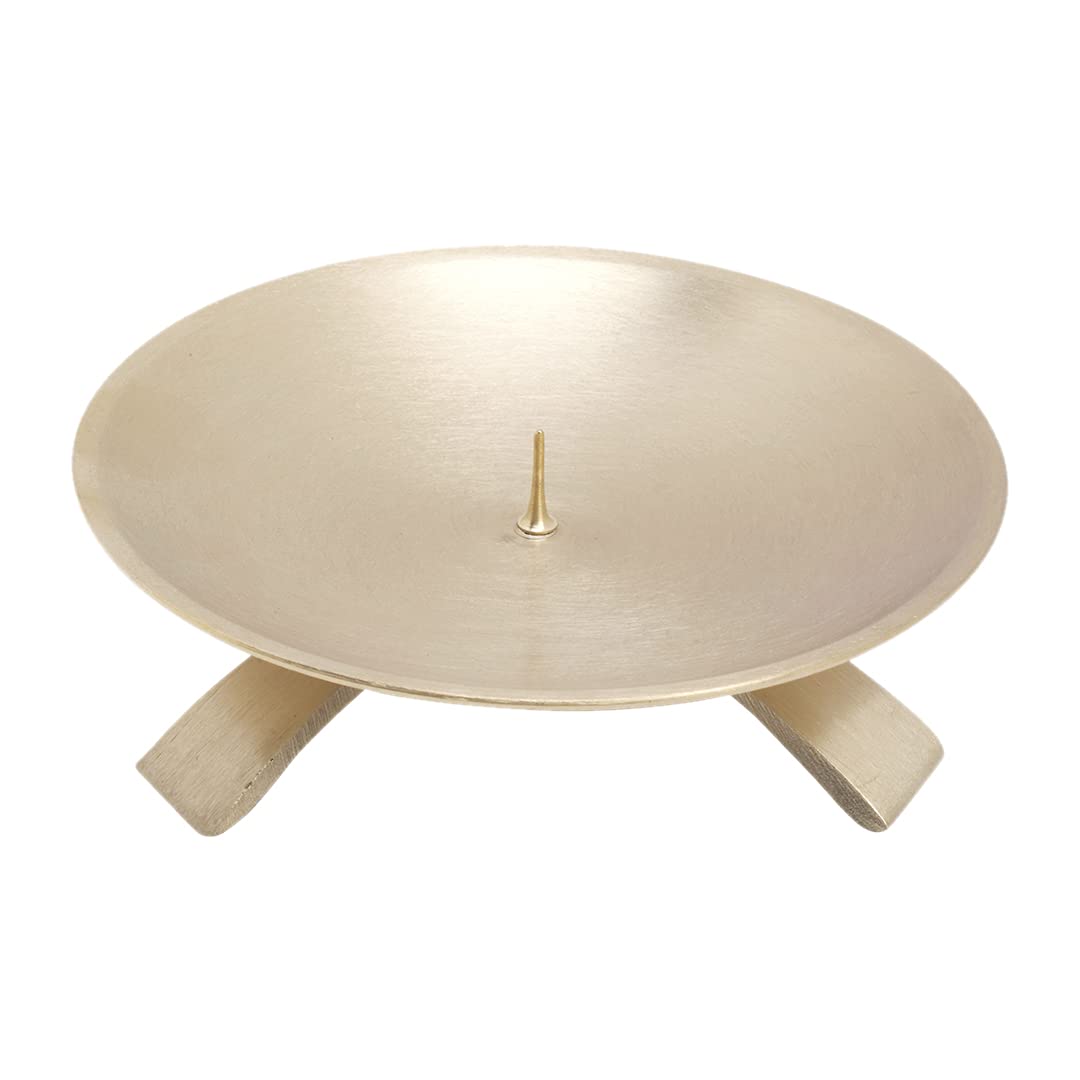 NKlaus three foot chandelier Ø11,5cm with thorn small brass gold candlestick altar chandelier 10706