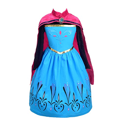 Dressy Daisy Girls Princess Elsa Coronation Dress Up Costume Halloween Size 5/6