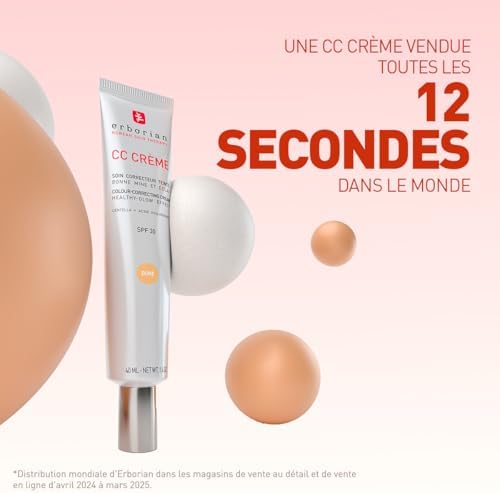- CC Crème à la Centella Asiatica - Crème Visage Illuminateur Haute Définition et Maquillage - Protection Solaire SPF 30 - Cosmétique Coréenne - Doré 15ml
