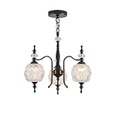 TLOLGT 3-Light Black Pendant Light Fixtures, Modern