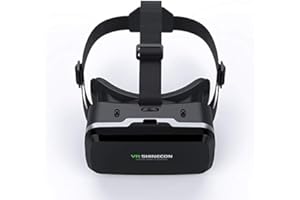 YINCAICHENG VR Headsets Compatible with All Smartphones-Virtual Reality Headsets Google Cardboard Upgrade New 3D VR Glasses (VR6.0)