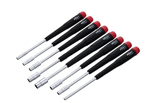 Wiha 26590 Nut Driver Set with Precision Handle, 2.5 to 6mm, 8 Piece Set by Wiha
