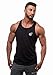 Dri Fit Microfiber Bodybuilding Stringer Tank Top Y-Back Racerback, X-Large, Black