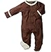 Baby Soy Soft Footie (6-12 Months, Chocolate)