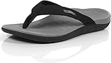 Vionic Unisex Wave Toe Post Sandal, 15 B(M) US Women / 14 D(M) US Men, (Black)