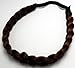 Thai Headband Elastic Stretch Hair Braided Hairpiece Hair Accessories Bohemian style. (1 Brown 2Cm)
