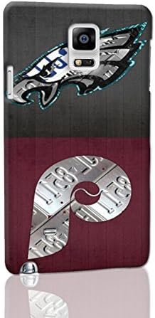 Philadelphia Sports Fan Recycled Vintage Pennsylvania License Plate Art Flyers Eagles 76ers Phillies Hard 3d Case Back for Samsung Galaxy Note 4