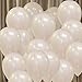 KUMEED 100 pcs White Balloons 10 inch Latex Balloons 180g/bag Pearl White