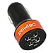 Pawtec Signature Mini Dual USB Car Charger 5V 3.1A/15W High-Speed For iPhone 7, 7 Plus, 6s 6 Plus, 6s 6, SE, iPad Pro / mini, Galaxy S7 Note 6, HTC, Nexus, Android Devices with Storage Sleeve (Black)