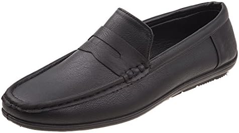 Joseph Allen Men's Basic Penny Loafer Shoe, Black, 8.5 D(M) US'