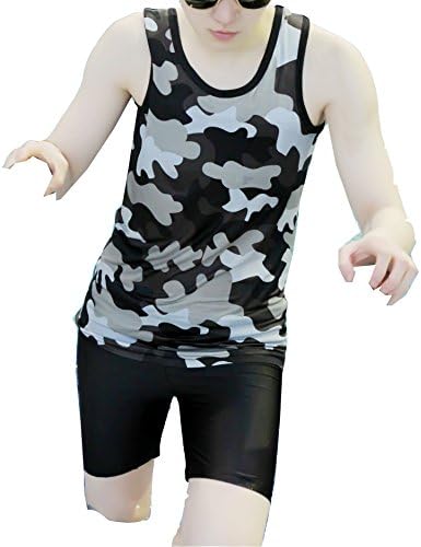 Breathable Compression Lesbian Chest Binder Swimsuit Tankini Tank + Trunks Set