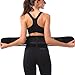 KOOCHY Lumbar Support Back Brace - Back Support Massage Belt with Self-Heating Magnetic Therapy - Helps Relieve Lower Back Pain and Stress(Black,L)