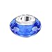 Boruo 925 Sterling Silver Czech Crystal Fascinating Facet Sapphire Glass Charms Beads Spacers September Birthstone Solid Core Charm Fit all Bracelets.