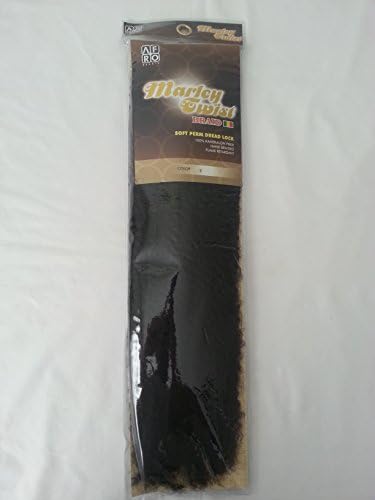 Afro Beauty Collection Marley Twist Braid (Soft Perm Dread Lock) (2 - Darkest Brown Black)