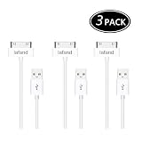 Iafand (3 Pack) iPhone 4S Cable, 3-Pack USB Sync and Charging Cable for iPhone 4/4S, iPhone 3G/3GS, iPad 1/2/3, iPod - 3 Feet / 1 Meter