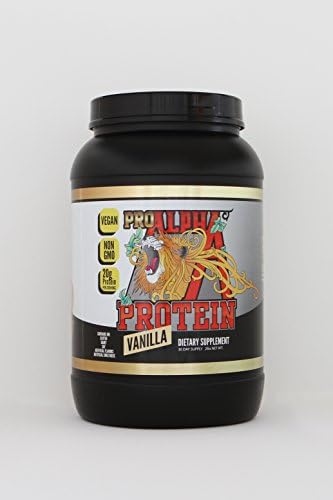 Pro Alpha Protein - Vegan Protein Powder - Contains Sacha Inchi &amp; Pea Protein Isolate - Essential Amino Acids - Non GMO - Dairy Free - Gluten Free - Vanilla Flavor - 2 lbs