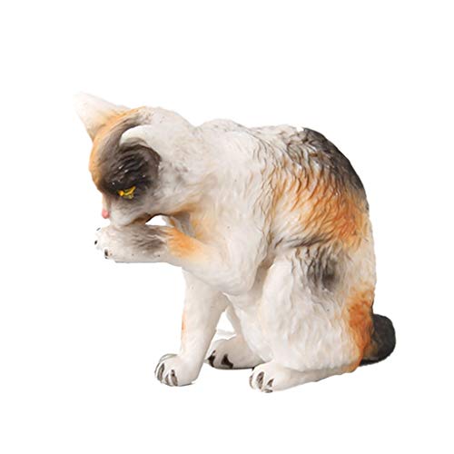 TwJim 10 Styles Realistic Cat Action Figures Toy Set Doll Pet Cat Model for Kids Boys Girls Cake Topper Cake Decoration Accessories - Thumbnail 7