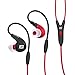 MEE audio M7P Secure-Fit Sports In-Ear Headphones with Mic, Remote, and Universal Volume Control (Red)