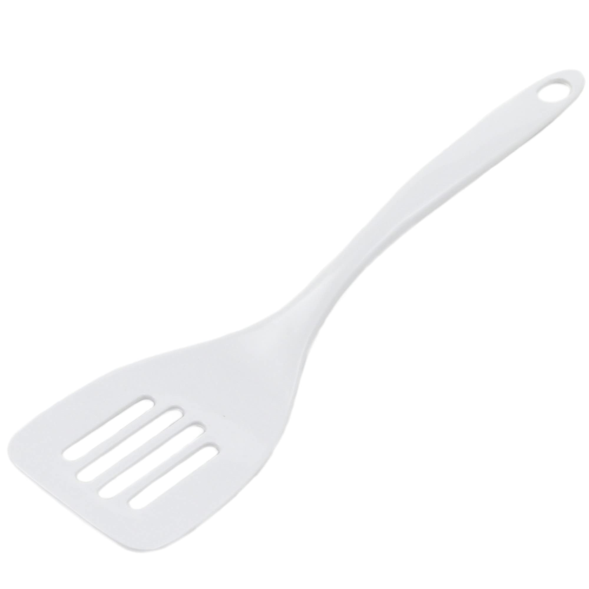 Photo 1 of Chef Craft Basic Melamine Slotted Turner/Spatula, 11.25 inch, White
