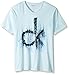 Calvin Klein Jeans Men's Short Sleeve Ink and Paint Ck Logo V-Neck T-Shirt