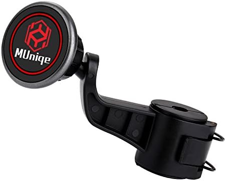 MUniqe Universal Air Vent Magnetic Phone Car Mount Holder, Cradle Suitable for iPhone X 8/7/7Plus/6s/6Plus/5S, Galaxy S5/S6/S7/S8, Google Nexus, LG, Huawei and More Smartphone (Headrest Mount)