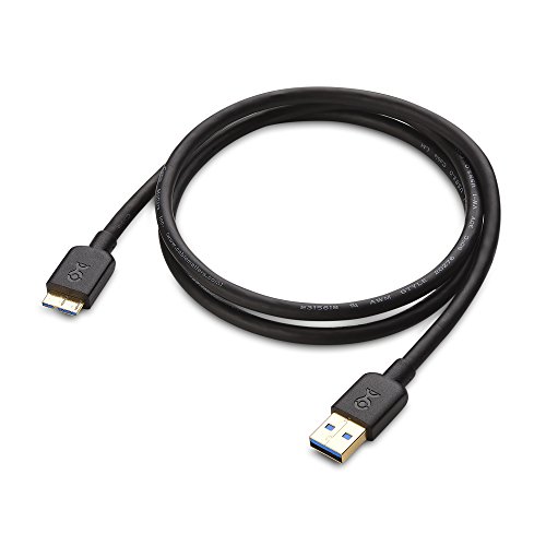 Cable Matters SuperSpeed USB 3.0 Type A to Micro-B Cable in Black 3 Feet