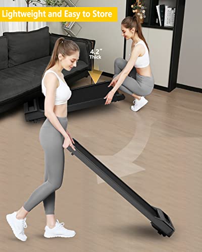 NOTIUS Walking Pad Treadmill Under Desk-Under Desk Treadmill for Office Home,2 in 1 Desk Treadmill Space Saving with Treadmill Mat,Remote Control,LED Display.