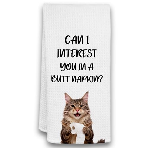 TCPNC Funny Maine Coon Bathroom Towel, Humorous Bathroom Decor, 16 × 24 in at Amazon