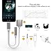 Headphone Adapter for iPhone 3.5mm Jack Headset Charge 2 in 1 Converter Connector Cable Headset Adaptor Splitter Dongle Aux Audio Compatible with iPhone 7/Plus/8/Plus/X/XS for iOS 10.3 or Above