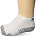 Under Armour Youth Heatgear Tech Low Cut Socks, 3-Pairs, White, Small