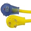 Conntek-14340-RV-Pigtail-Adapter-RV-30-Amp-Male-Plug-To-1520-Amp-US-Female-Connector