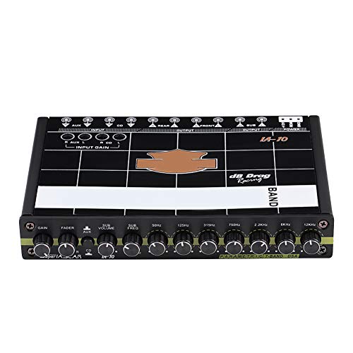Cuque Advanced Professional Car Audio Modified Graphic Equalizer Fever Class EQ Car Equalizer Audio Stereo Tuner 7 Band of Sound Customization with 3.5mm Auxiliary Input
