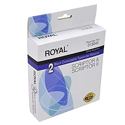 ROYAL 2 Black CORRECTABLE Typewriter Ribbons for