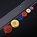 Outus 500 Pieces Buttons Resin Button Round Craft Buttons with Plastic Storage Box, 2 and 4 Holes, Assorted Colors and Sizes