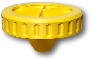 SpeedFreakCNC Screw On Mason Jar Lid Organic Fruit Fly Trap (Yellow)