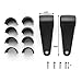 Krator NP010 Black Universal Polished Aluminum Head Fork Mounting Bracket (Fits 35mm, 39mm, and 41mm Forks)